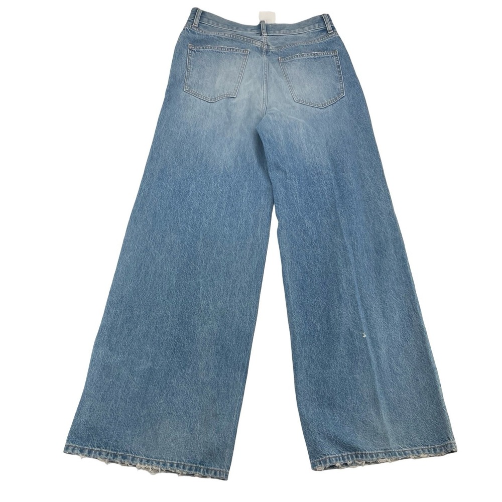 Doen Women's Jeans Garconne Wide Leg Blue Cotton 26 - Picture 2 of 9